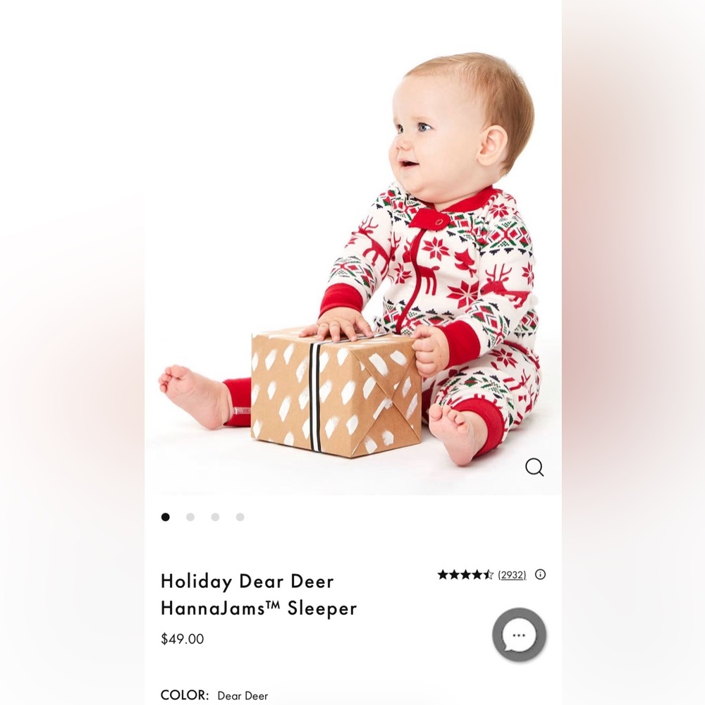 Hanna Andersson Holiday Dear Deer HannaJams™ Sleeper